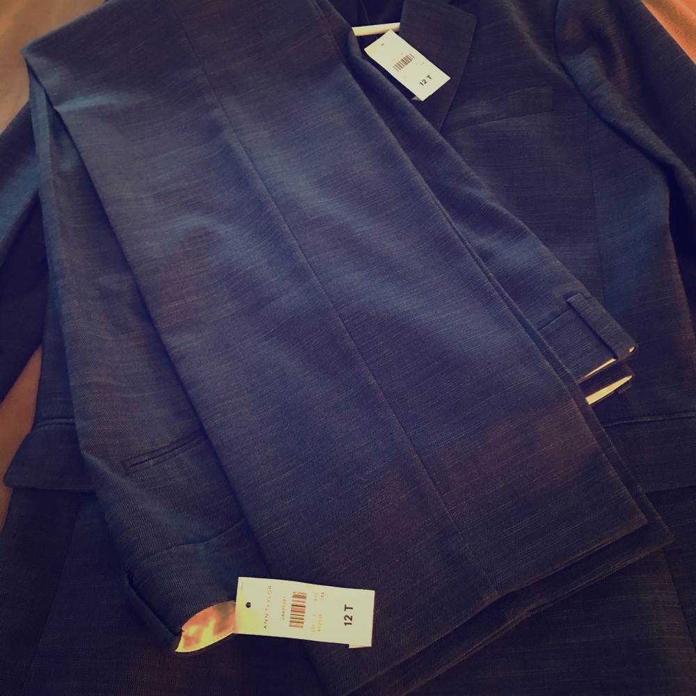 Ann Taylor Blue Suit